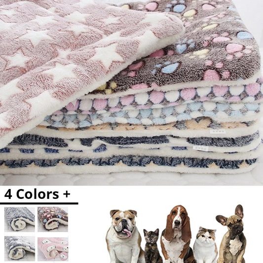 Haustier Schlafmatte 2025 - Hunde Bett Katzen Bett Weiche Haare - Verdickte Decke Pad Fleece Home Waschbar Warm Bär Muster Pet Supplies