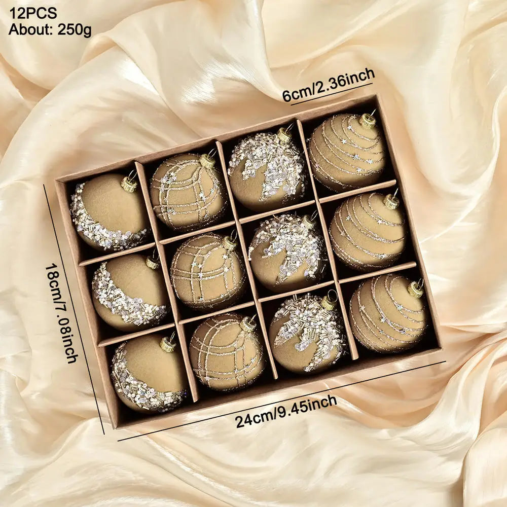 Choice Weihnachtskugeln - 12er Set Ø6 cm Glas Christbaumschmuck