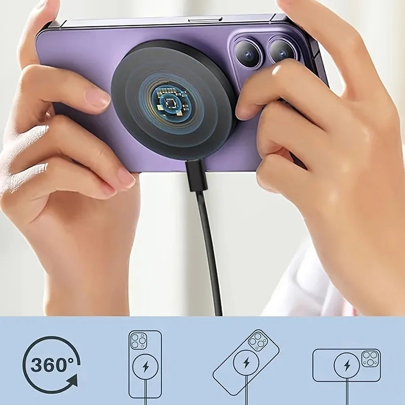 XIKCUMaximal Magnetisches Ladegerät - 15W USB-C MagSafe Kompakt