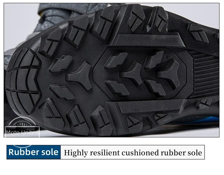 Ghete de motocicletă CN Guangdong cu talpă antiderapantă - Mărimea 39-45 Ghete din piele de vacă