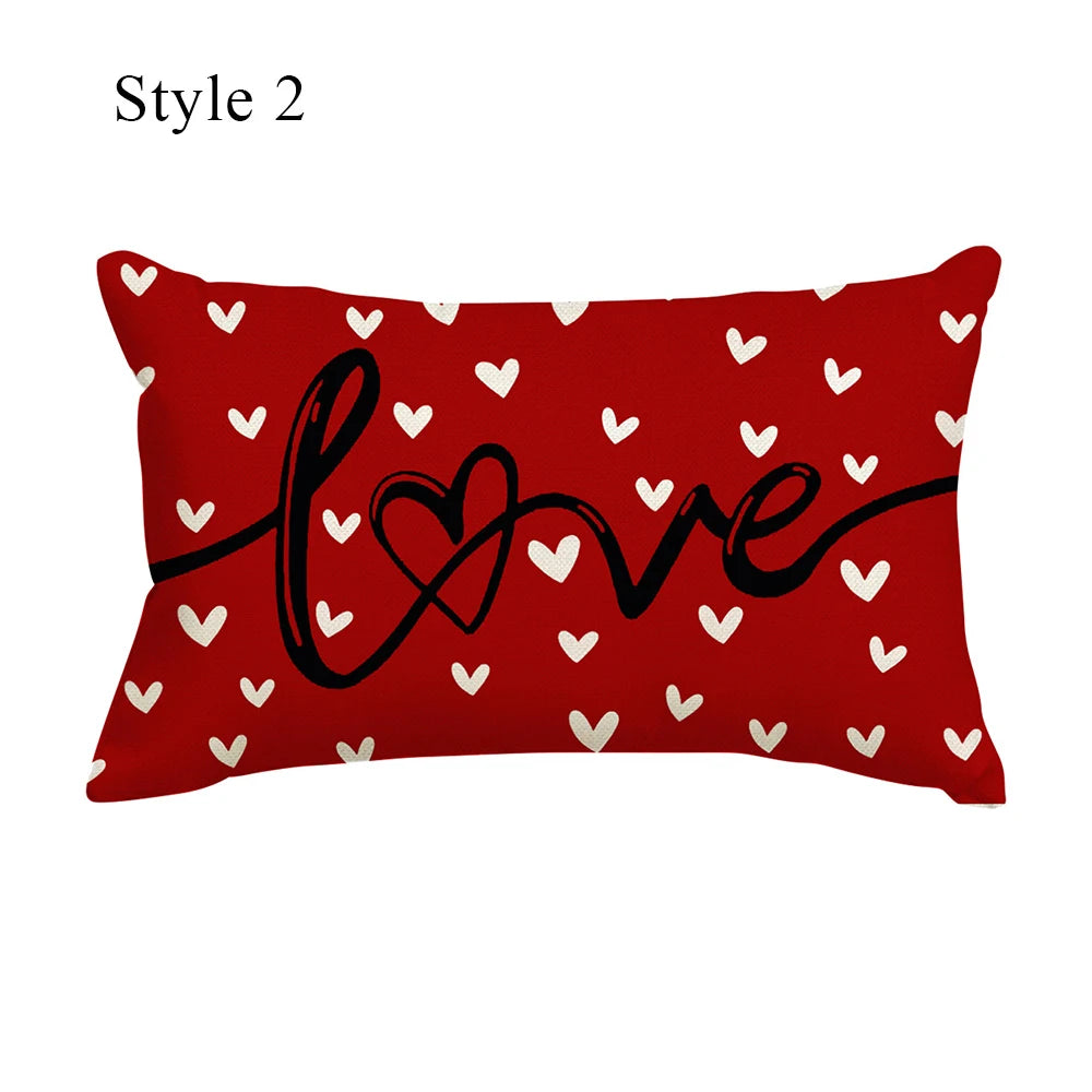 Merry Christmas Decorative Pillow Cover 30x50cm Linen Throw Pillowcase Christmas Cushion Cover Pillowslip For Sofa Home Decor