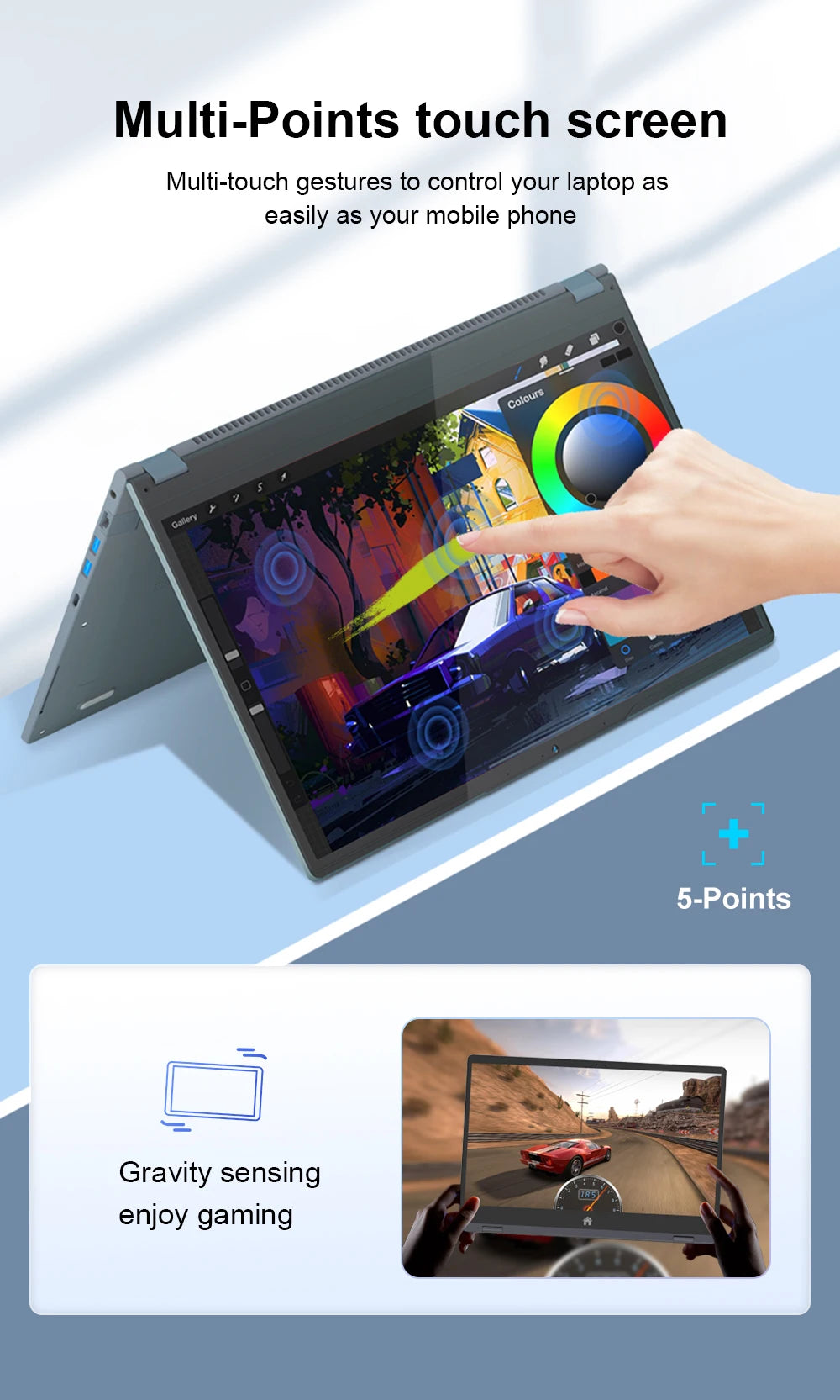 Ninkear YBOOK15 2in1 - Ryzen3200U,16GB/512GB,35x23x2.3cm