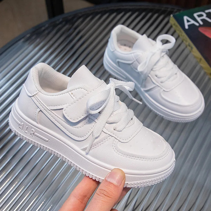 Kleine Weiße Schuhe für Studenten, Weiche Sohlen, Kinder-Brett-Schuhe, Kinder-Schuhe, Rutschfeste Casual-Schuhe für Jungen und Frauen