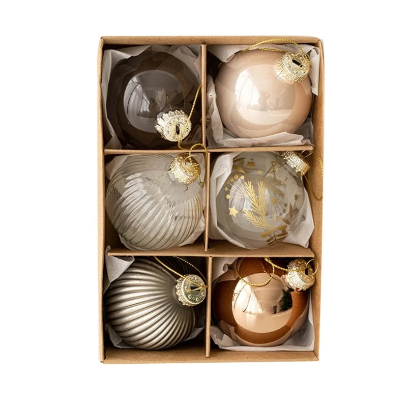 GTERUKM H7BF7HH603199 Glas Weihnachtskugel - Durchmesser 4 cm, 4er Set