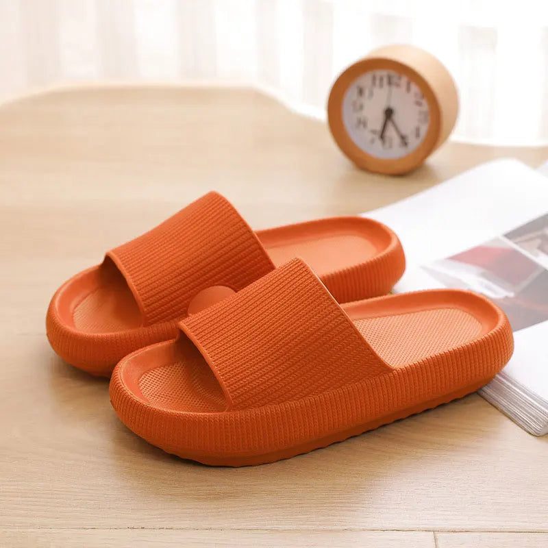 Frauen Dick Plattform Cloud Hausschuhe Sommer Strand Eva Weich Sohle Slide Sandalen Freizeit Männer Damen Innen Badezimmer Anti-Rutsch Schuhe