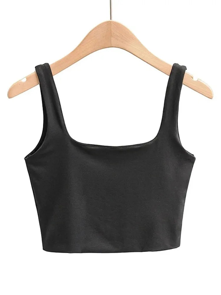 Dozw DF-5469 Sexy Ärmelloses Top - Größe M Kurz Elastisch