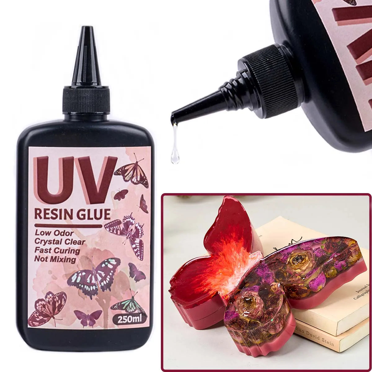 Choice UV Kleber Kristallklar - 100ml 250ml Schnellhärtend