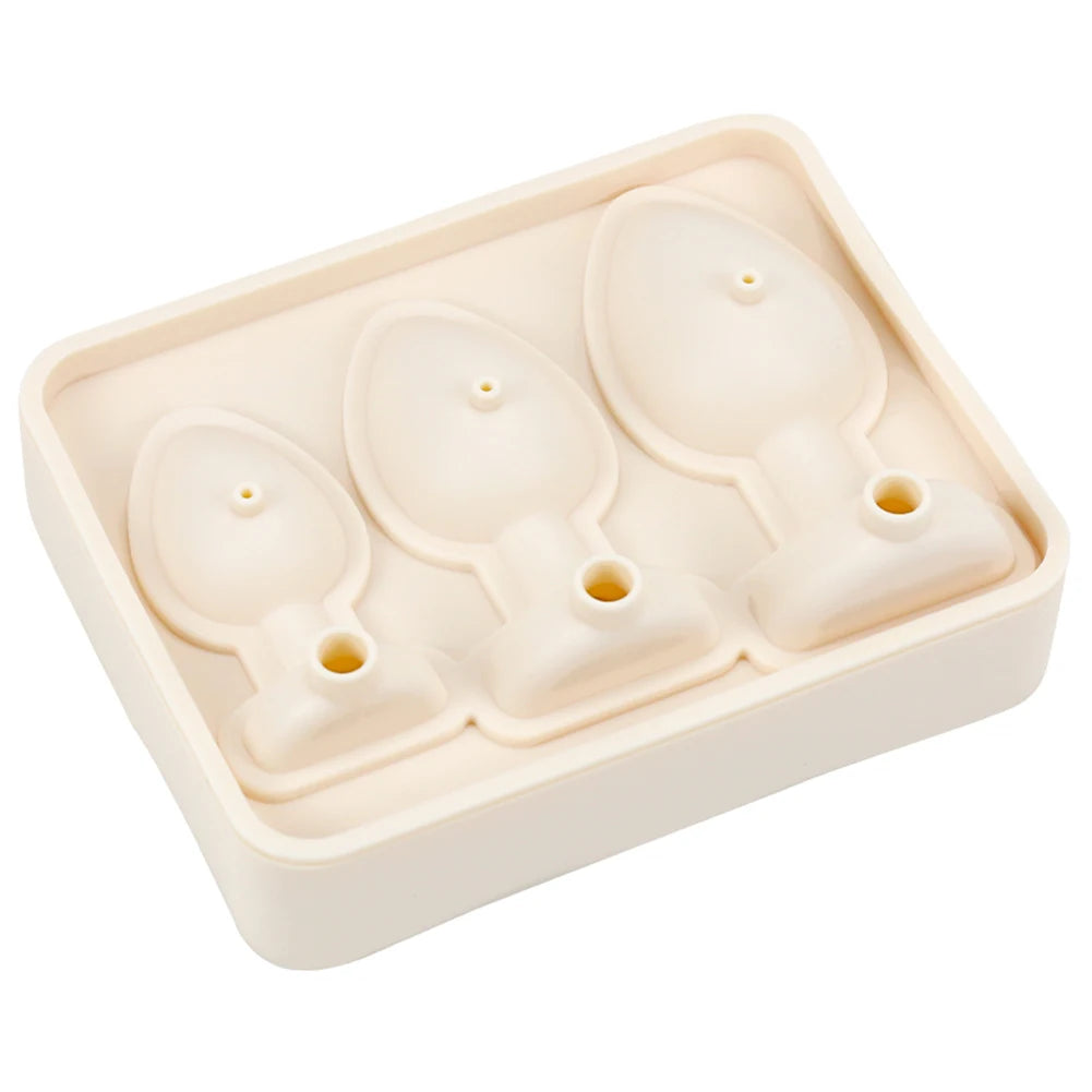 Silicone Prank Butt Plug Shaped Mold Reusable Prank Ice Cube Mold Tray Novelty Ice Cube Trays for Ice Chilling Whiskey Cocktails