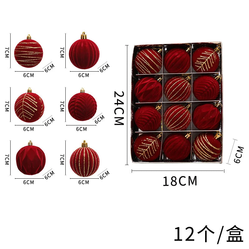 Choice Weihnachtskugeln - 12er Set Ø6 cm Glas Christbaumschmuck