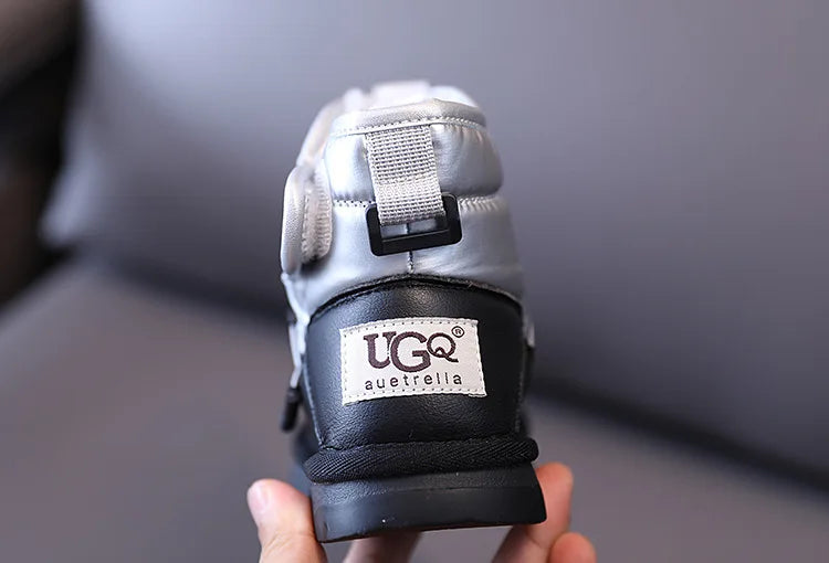 Kinder Winter 2022 neue Schneeschuhe plus samt verdickende Jungen und Mädchen Baumwoll schuhe wasserdicht rutsch fest