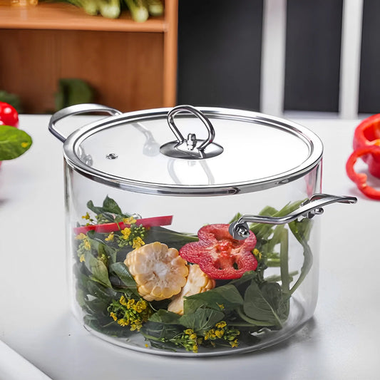 Willstar Glastopf Hitzebeständig - 2.5/3.5L Induktion 28cm