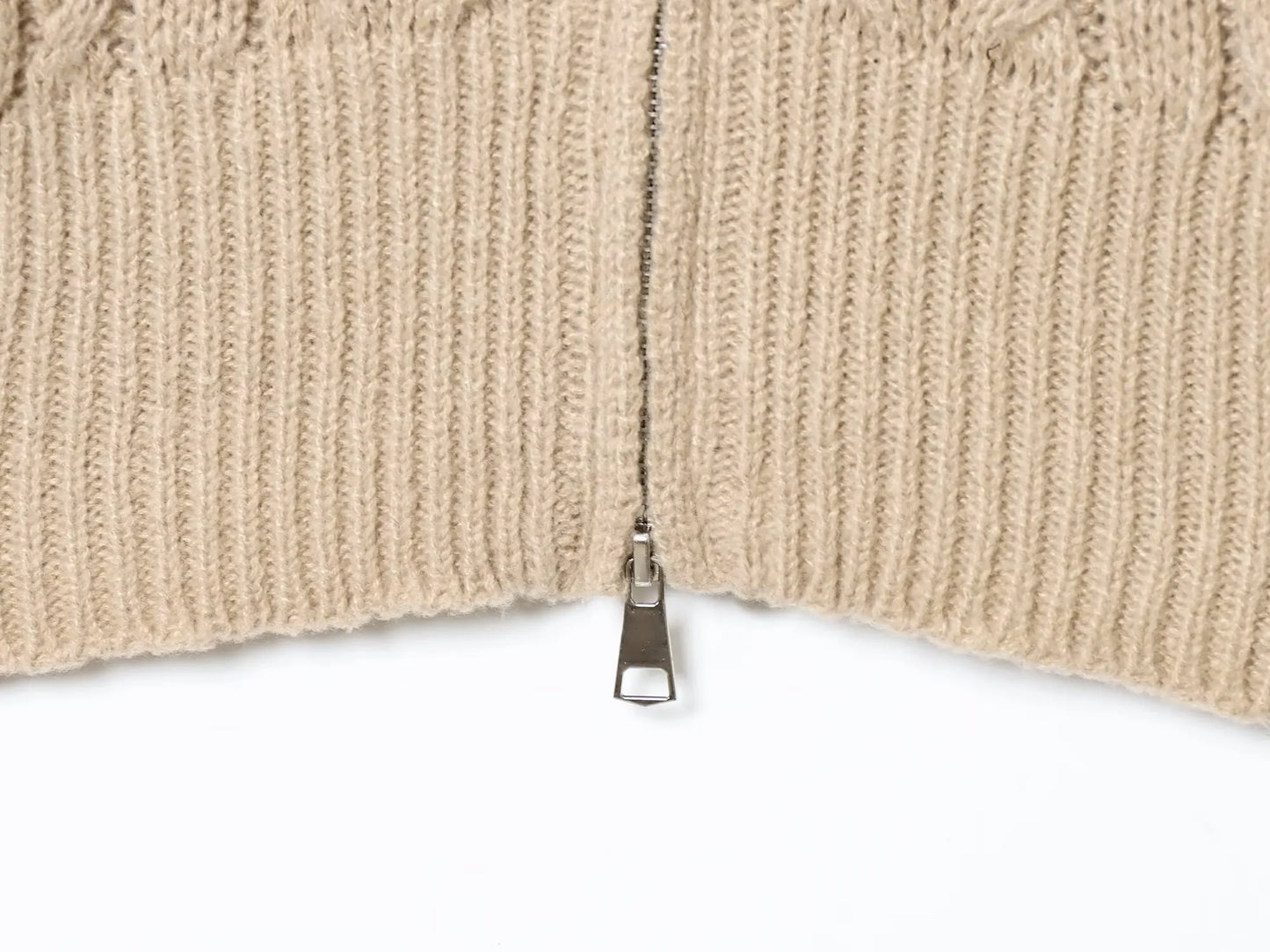 Klkxmyt Cardigan Stehkragen Reißverschluss - Gewicht 120–220 g/m² Größe Regular Alltagstauglich