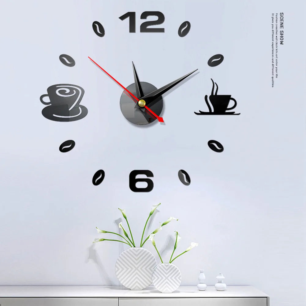 Choice 3D Wanduhr Acryl DIY - Leise Batteriebetrieb 30 cm