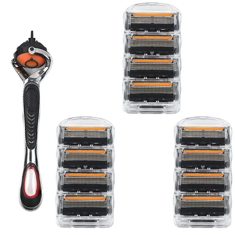 NONEM Rasiermesser Fünf Schicht Klinge - Edelstahl Kopfbreite 5 cm