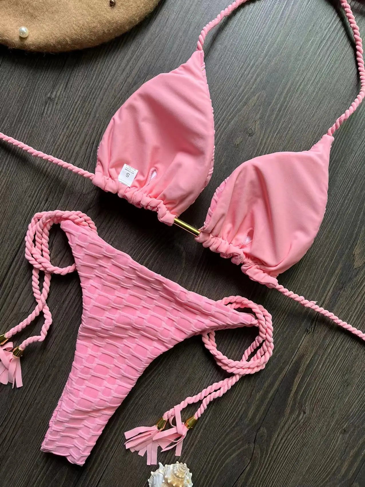 RUOTONGSEPT Elegant Bikini Set 2025: Verbesserte Unterstützung Tanga Brazilian Low Waist Design Wire-Free - Brasilianischer Badeanzug Frauen Schwimmbekleidung Polyester Strand Wear