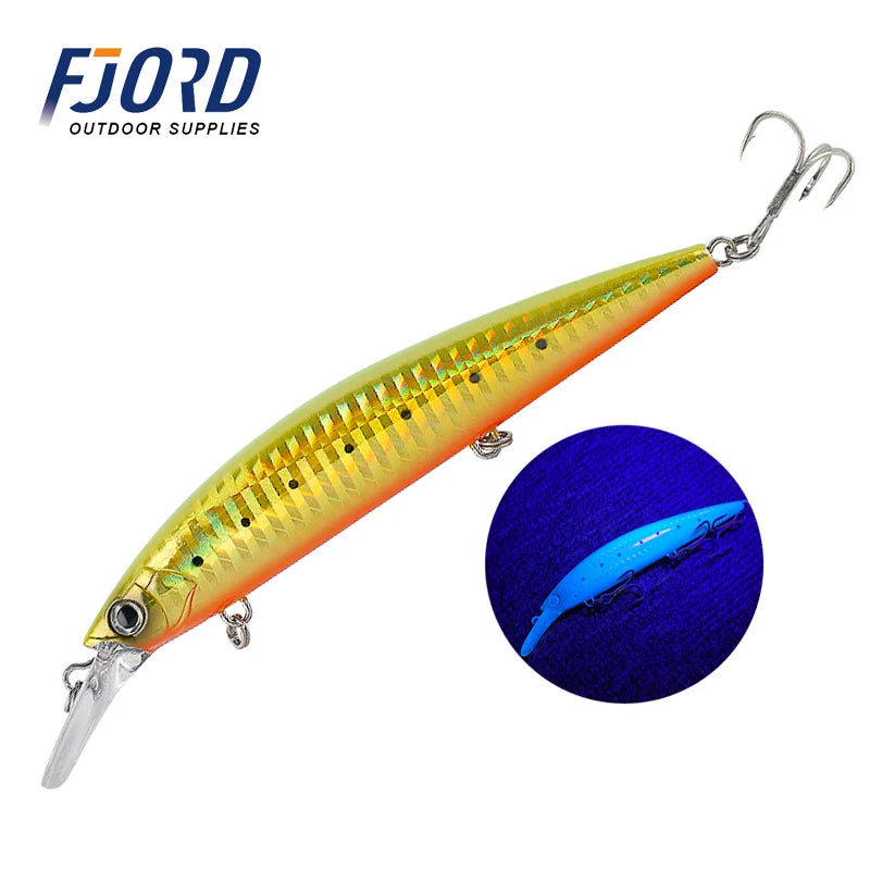 FJORD 110S 37g 90S 29g 70S 17g Schweres Sinken Minnow Angeln Köder Salzwasser Süßwasser Langer Wurf Meer Kunstlicher Köder Jerkbait