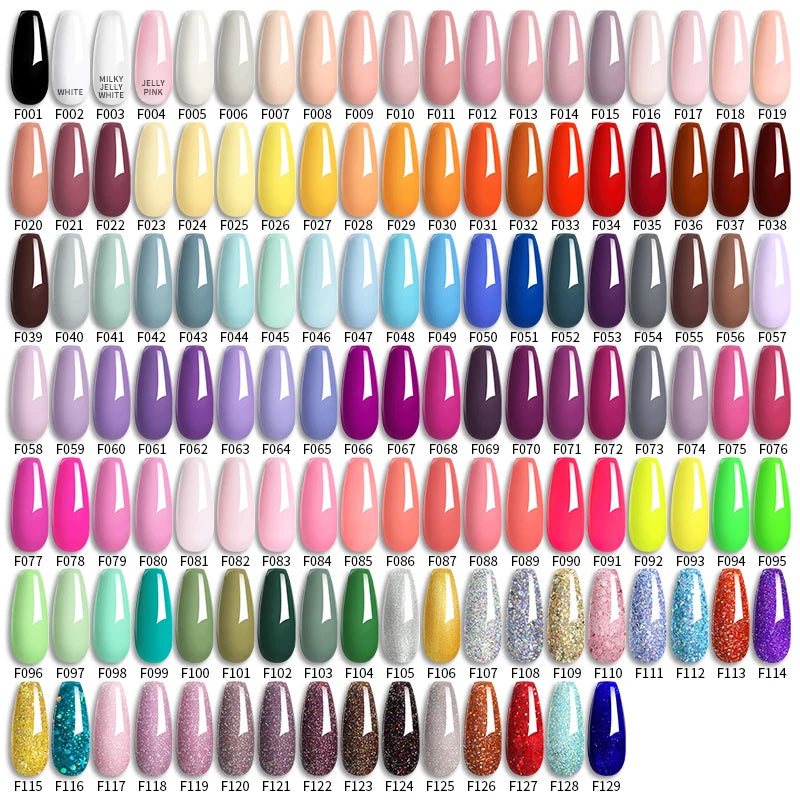 LILYCUTE 5Pcs/Set 7ML Red Brown Nail Gel DIY Nail Art Semi Permanent UV Gel Polish Long Lasting Design Manicure Kit Supplies
