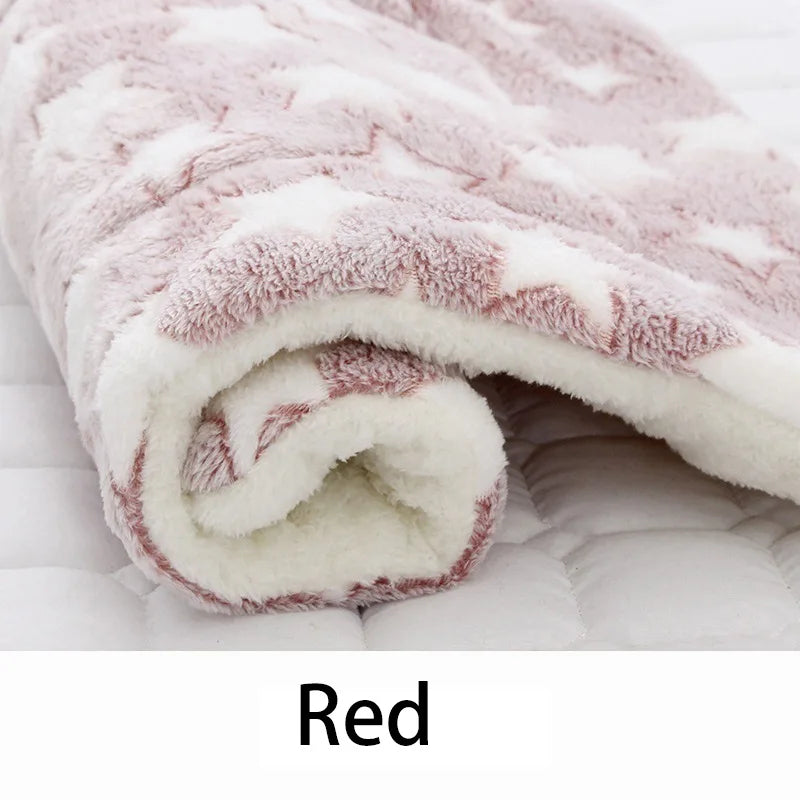 Haustier Schlafmatte 2025 - Hunde Bett Katzen Bett Weiche Haare - Verdickte Decke Pad Fleece Home Waschbar Warm Bär Muster Pet Supplies