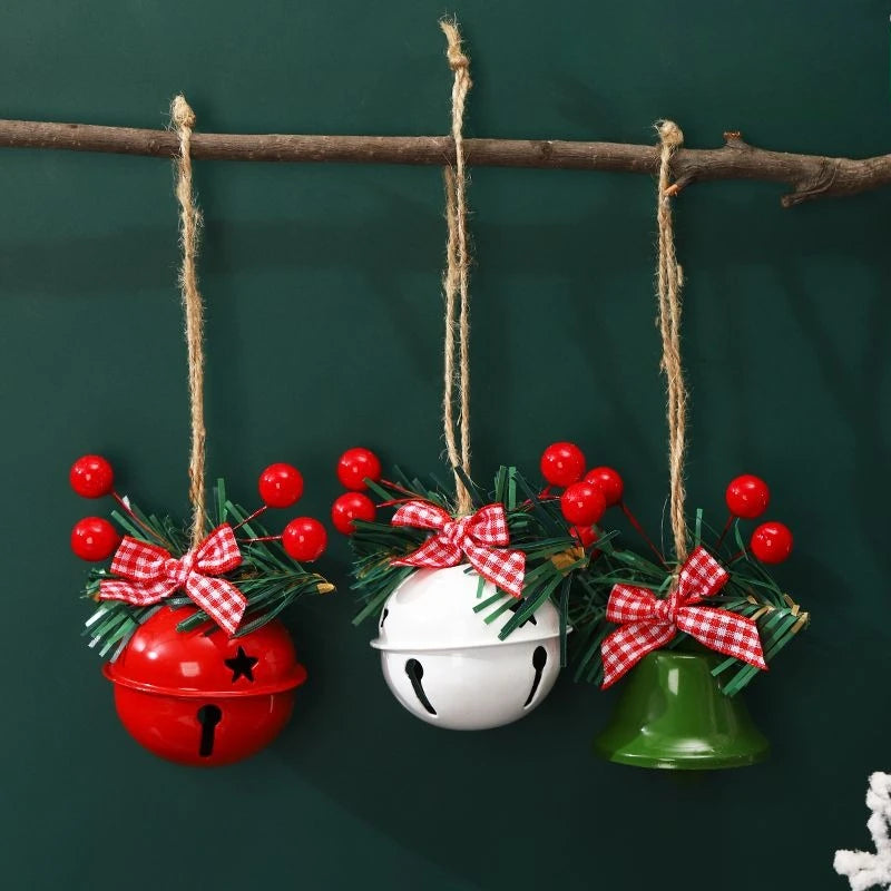 Weihnachtsbaumschmuck Glockenanhänger Weihnachtsdekorationen ins Windszene Layout Atmosphäre Requisiten Ornamente DIY Cloche Metall