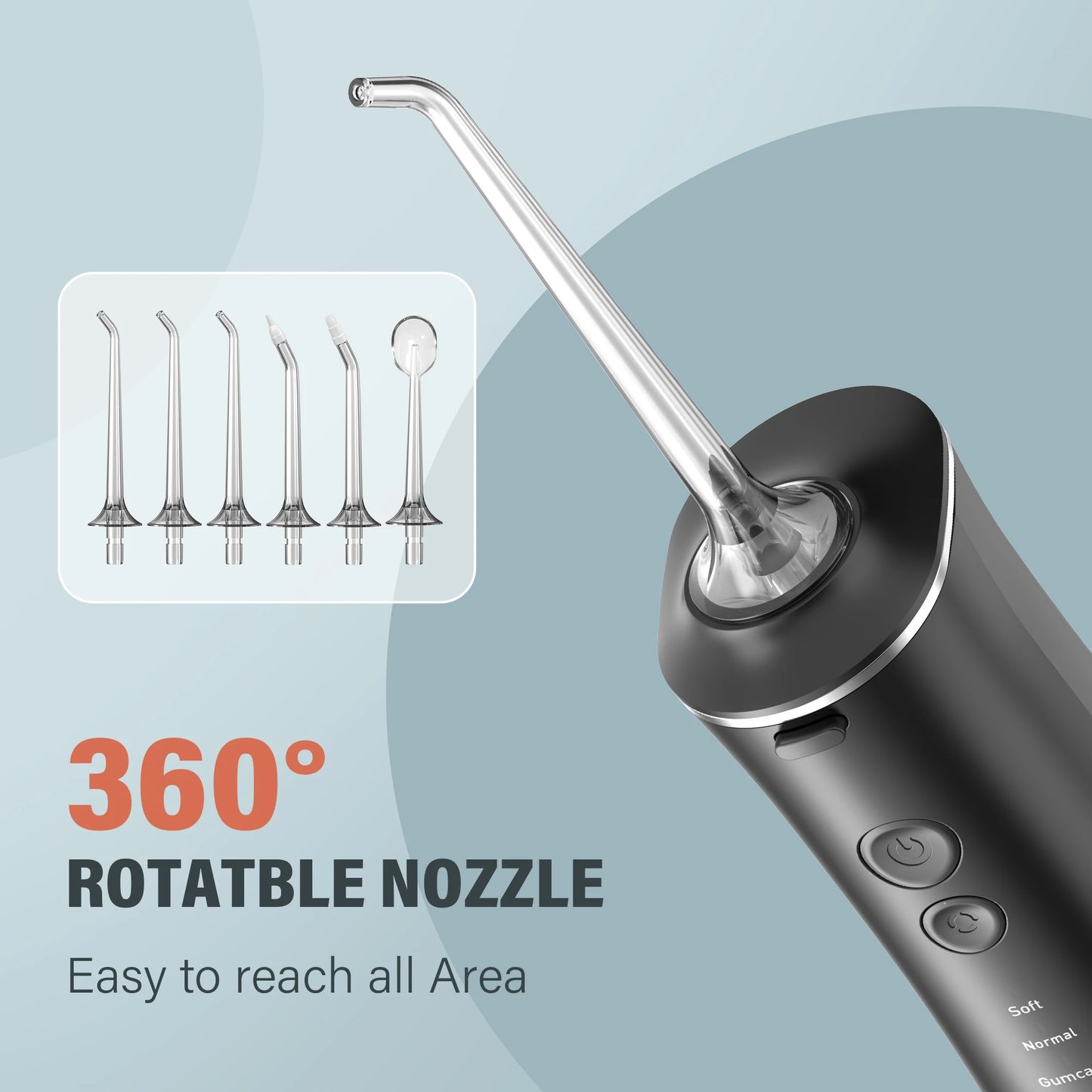 Munddusche 2025: Sejoy Dental Munddusche Wasserflosser - Zahnreiniger mit 4 Düsen und 4 Modi für professionelle Zahnpflege