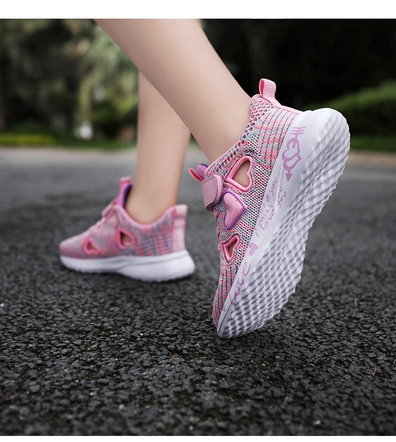 Mädchen Casual Schuhe 2025 - Leicht Mesh Sneakers Kinder Sommer - Frühling Herbst Tenis Süß Sport Cartoon Weiblich Laufen Socken Schuhe