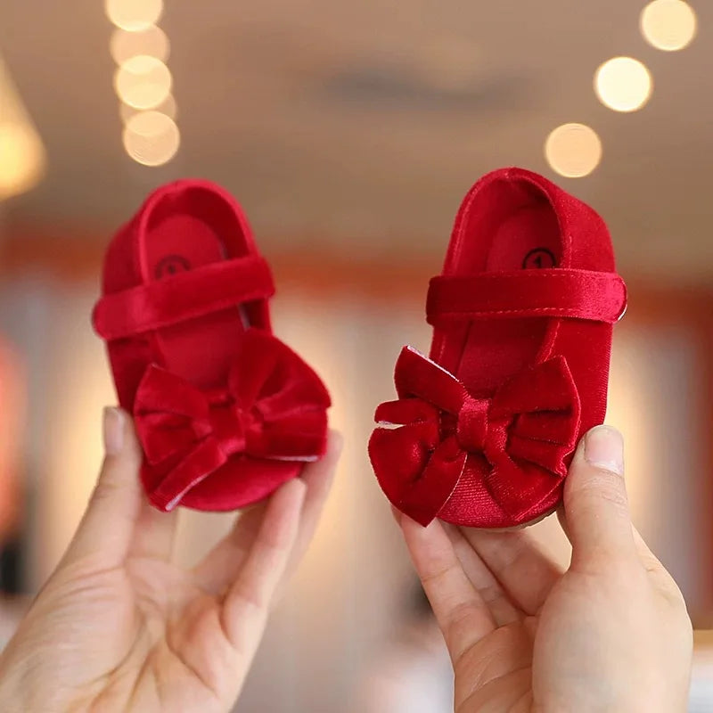 Baby-Prinzessinnen-Schuhe 2025: Flanell Spring-Autumn - First Walker Collection