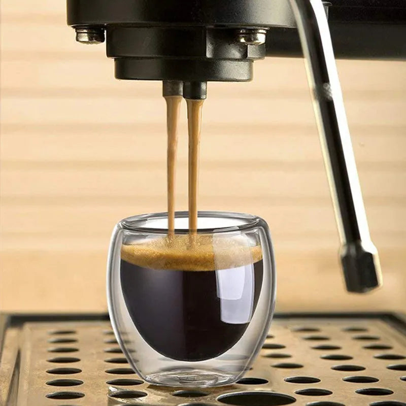 Andralyn Glas Espresso Doppelwandig - 80 ml 6er Set