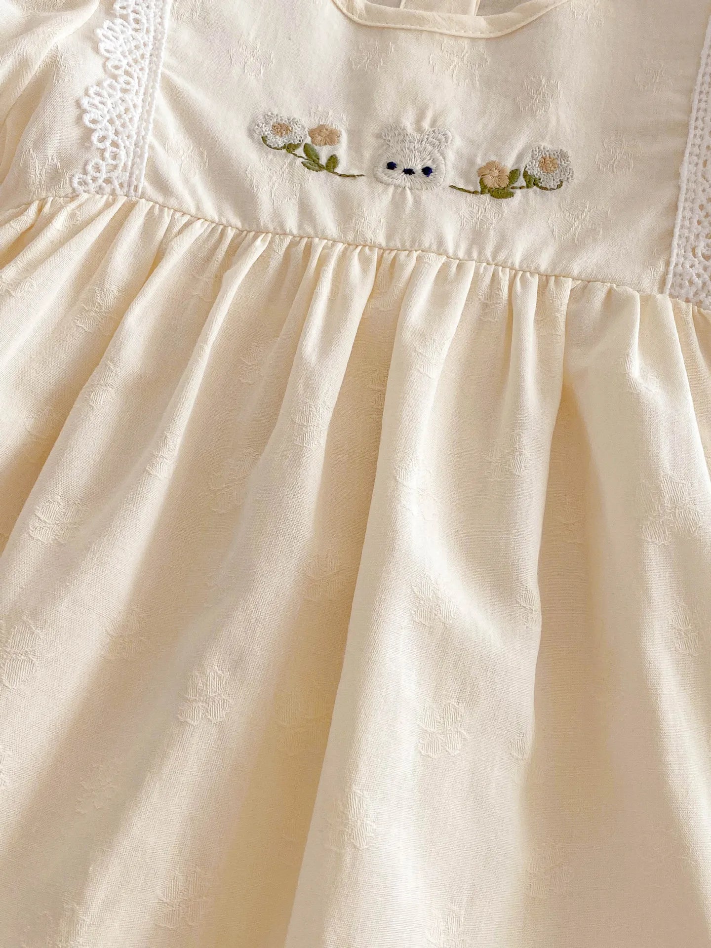 NELNKAGHY Kleid Spitze Baumwolle - Floral Prinzessin Gr 80