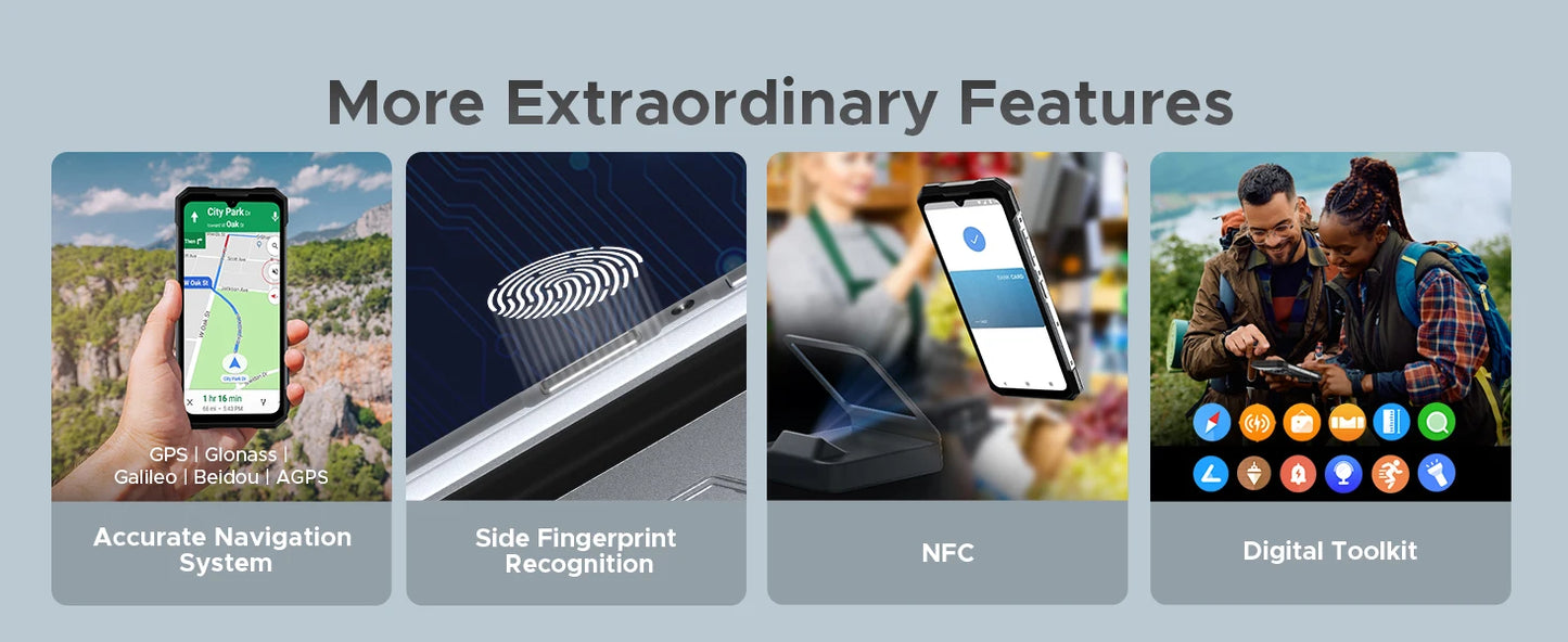 DOOGEE S200 Outdoor-Smartphone - 6,72 Zoll Display, 10100 mAh, 33W