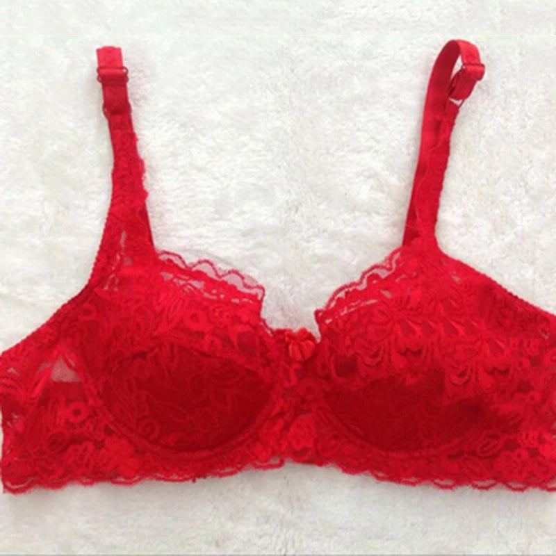 Damen Sommer BH 2025 - Dünner Push-Up Spitzen BH atmungsaktiv & komfortabel