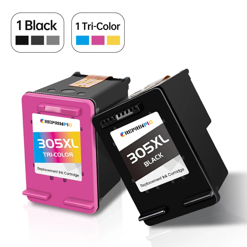 Reprinpic 305 XL For HP 305XL HP305 Ink Cartridge Remanufactured DeskJet Series 4120 4121 4122 4130 4140 4152 2820e Printer