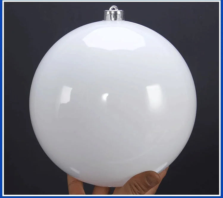 Pearlescent Kugel Glänzende Christbaumkugel - Durchmesser 12-25 cm Kunststoff