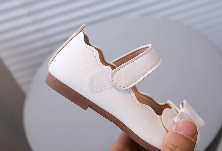 Mädchen-Schuhe 2025: Girls-Bow Leather Children's-Fashion - Casual Flat Collection
