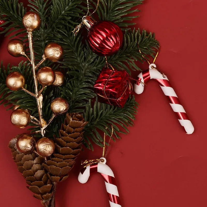 Choice Kugelset Rot-Gold Glitzer - 24 Stück, Ø2 cm