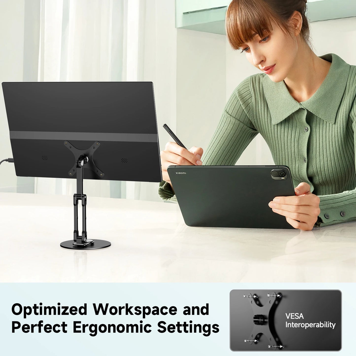 UPERFECT 15,6 Zoll Touch Monitor - Aufl. 1920x1080, 300 CD/M2, 60 Hz