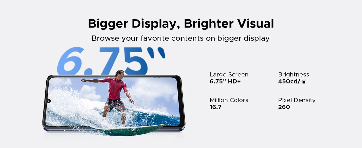 DOOGEE Note 59 5G Smartphone - 6250mAh Akku Unisoc T820 6,75 Zoll