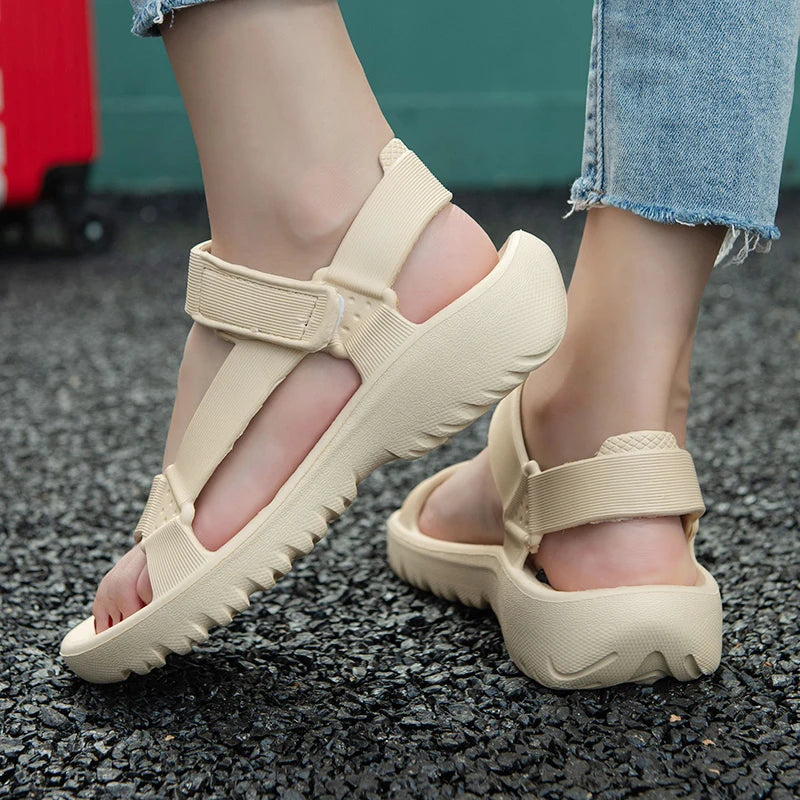 Sommer-Sandalen 2025: Womens Sandals Summer Trend Anti-slip Wear-resistant - Lightweight EVA Flat Sandals Women Outdoor Beach Shoes Collection