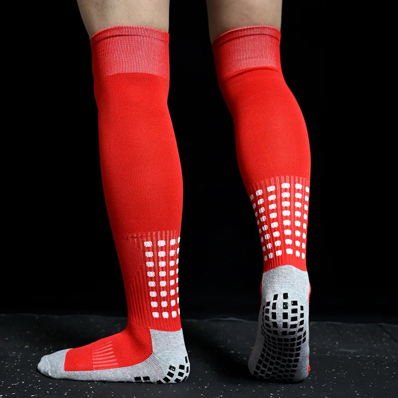 Neue Lange Fußballsocken mit Silikon-Saugnapf-Griff - Antirutsch-Fußballsocken für Sport, Männer und Frauen