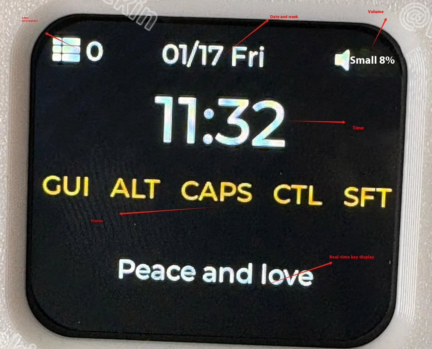 waizowl WK Kinesis Split-Tastatur - 61 Tasten Hot-Swap 2.4G