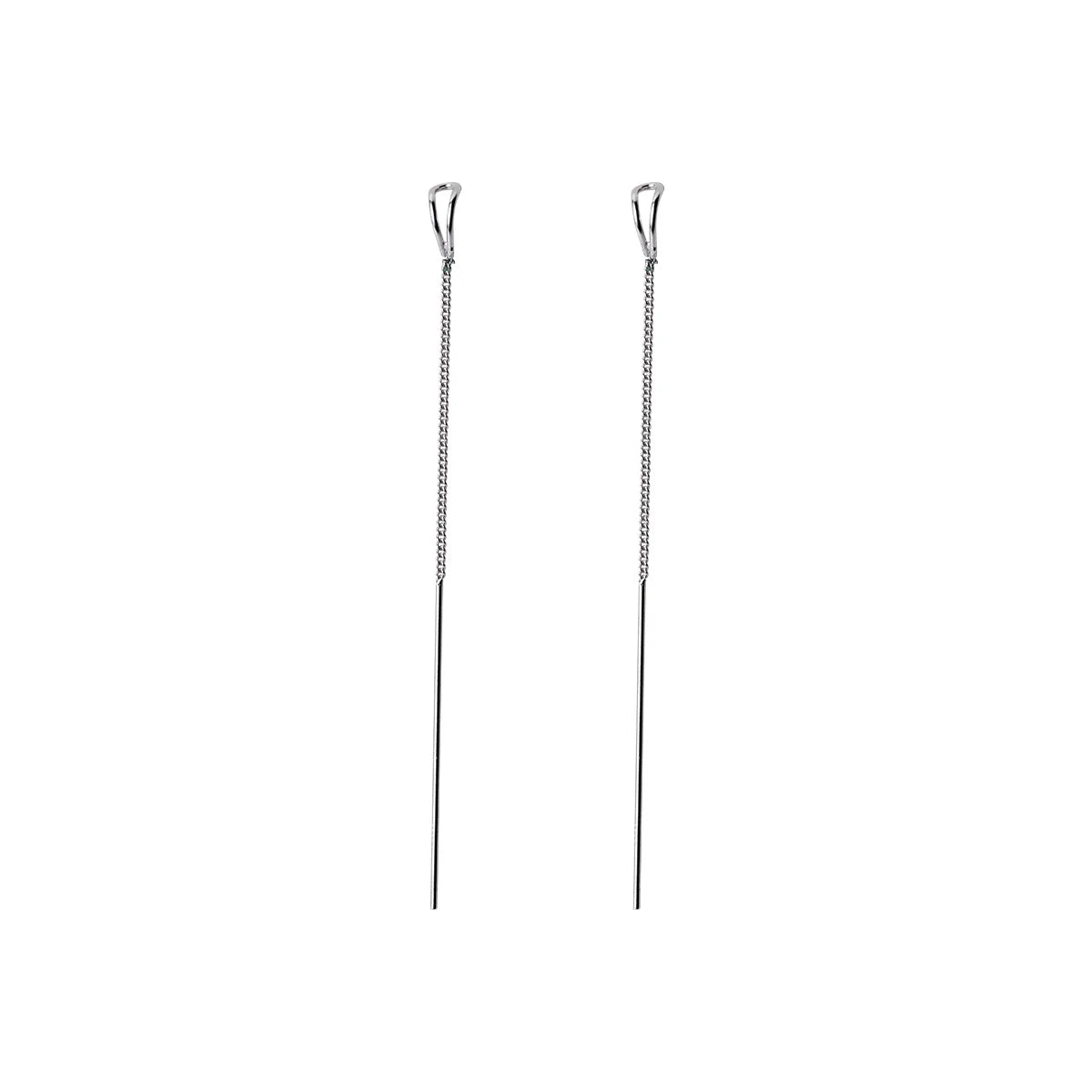 MODIAN Einfache Lange Kette Ohrringe 925 Sterling Silber Trendy Wassertropfen Hängeohrringe Für Frauen Feine Schmuck