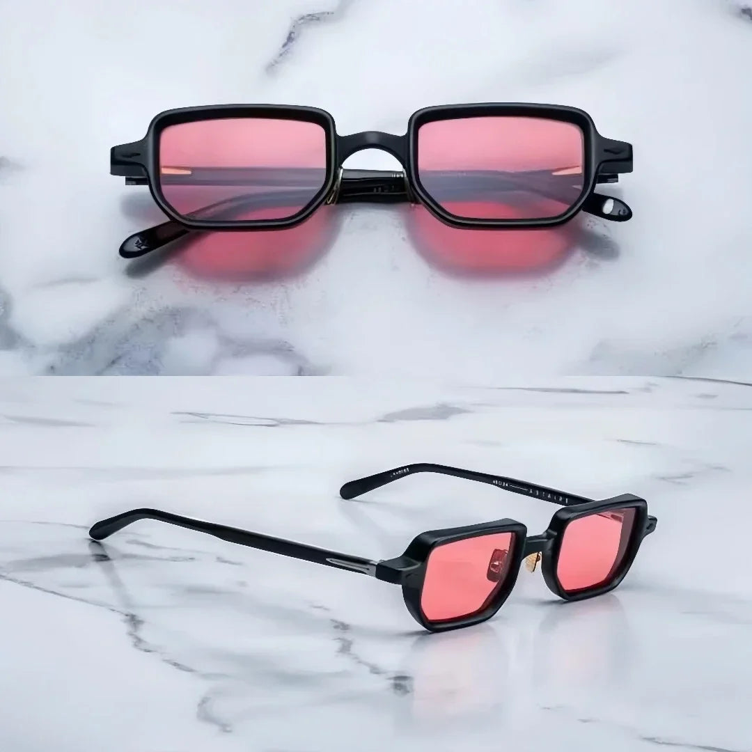 Jacques marie mage ASTAIRE vintage square sunglasses thick acetate luxury shades