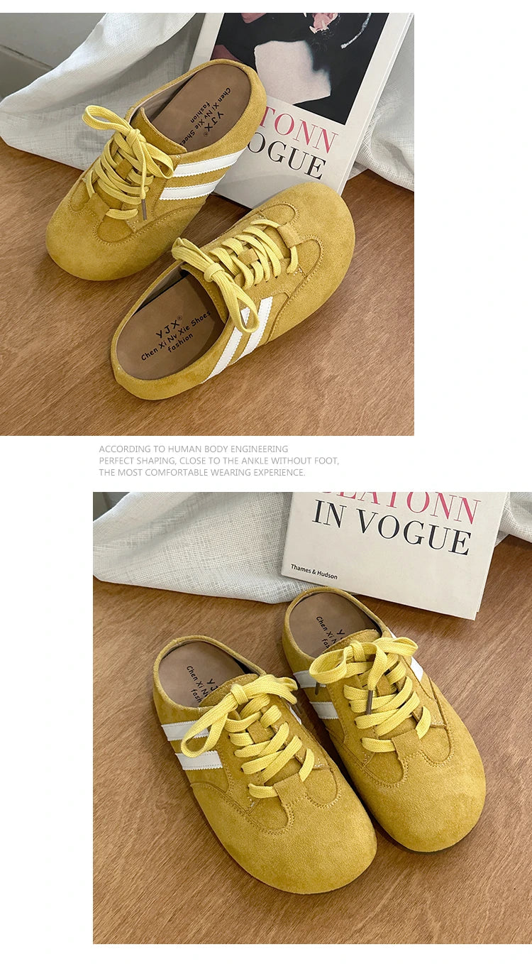 Casual Sneakers Woman Shoes Slippers Flats Platform Sandals Mules 2025 Brand Designer Lace Up Loafers Summer Women's Sneakers