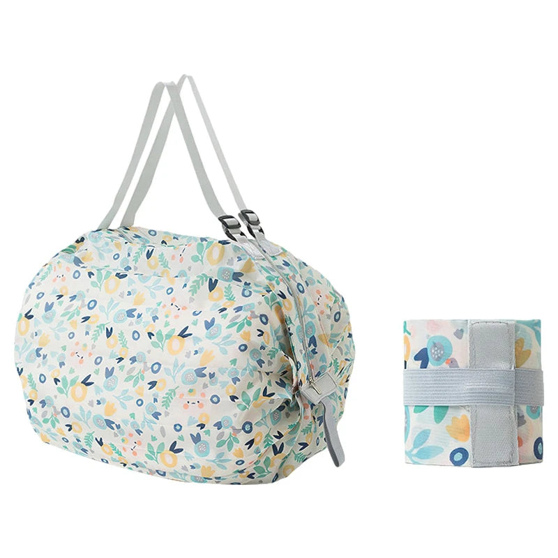 Foldable Shopping Bag Waterproof Travel Portable Storage Bag Beach Bag Supermarket Grocery Shopping Bag