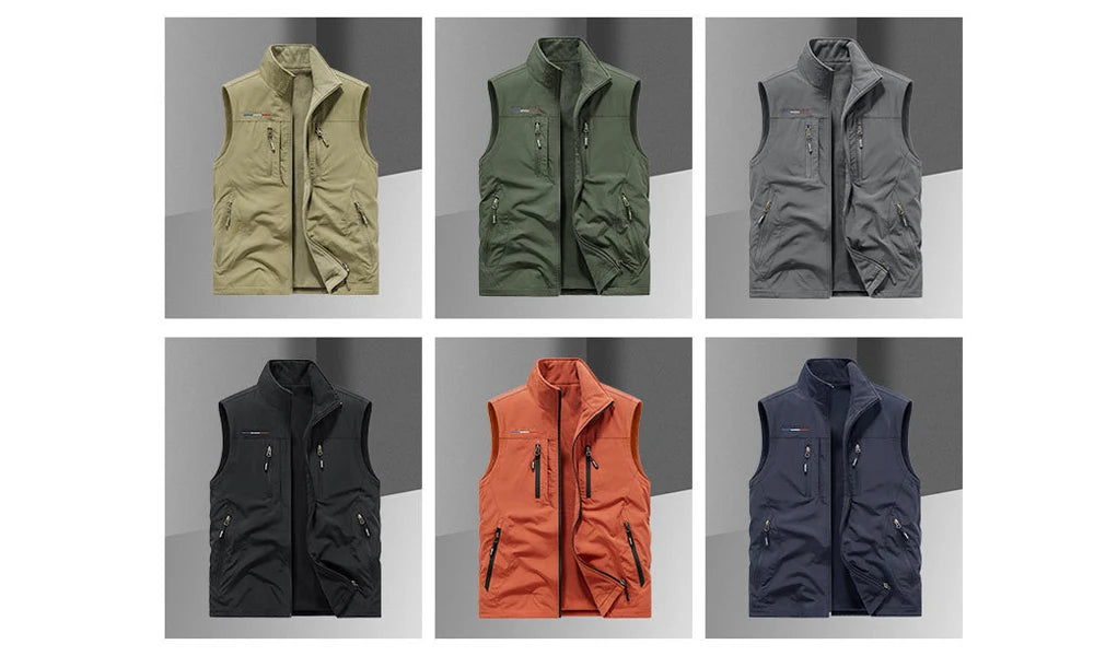 AlpinPro Field Outdoor-Weste Warm - 6 Taschen, Fleece M-XXL