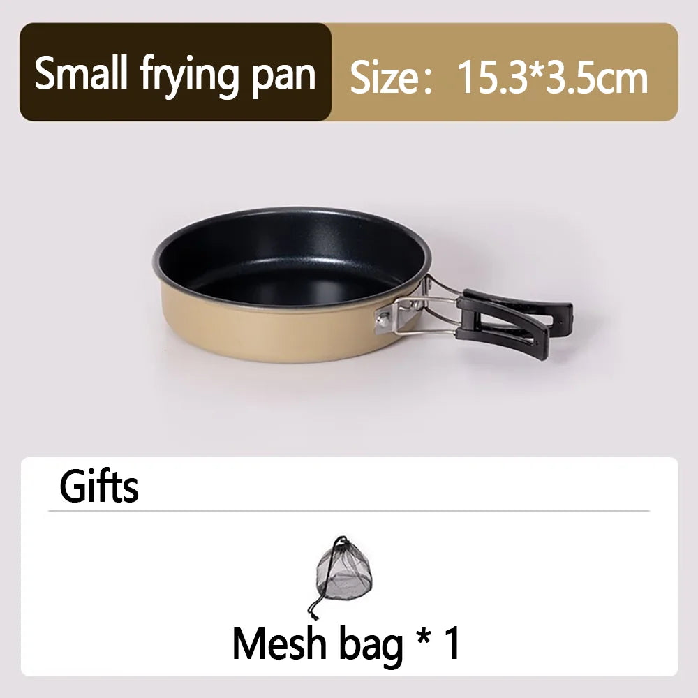 Outdoor Camping Cooker Set Outdoor cookware camping cookware Wild water kettle Cooking Cooker Portable set pot picnic equipment