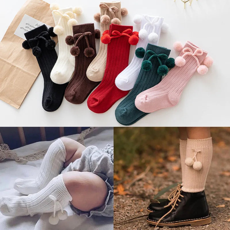 Kawaii Prinzessin Kniehoch Socken - Größe 0-4J Baumwolle