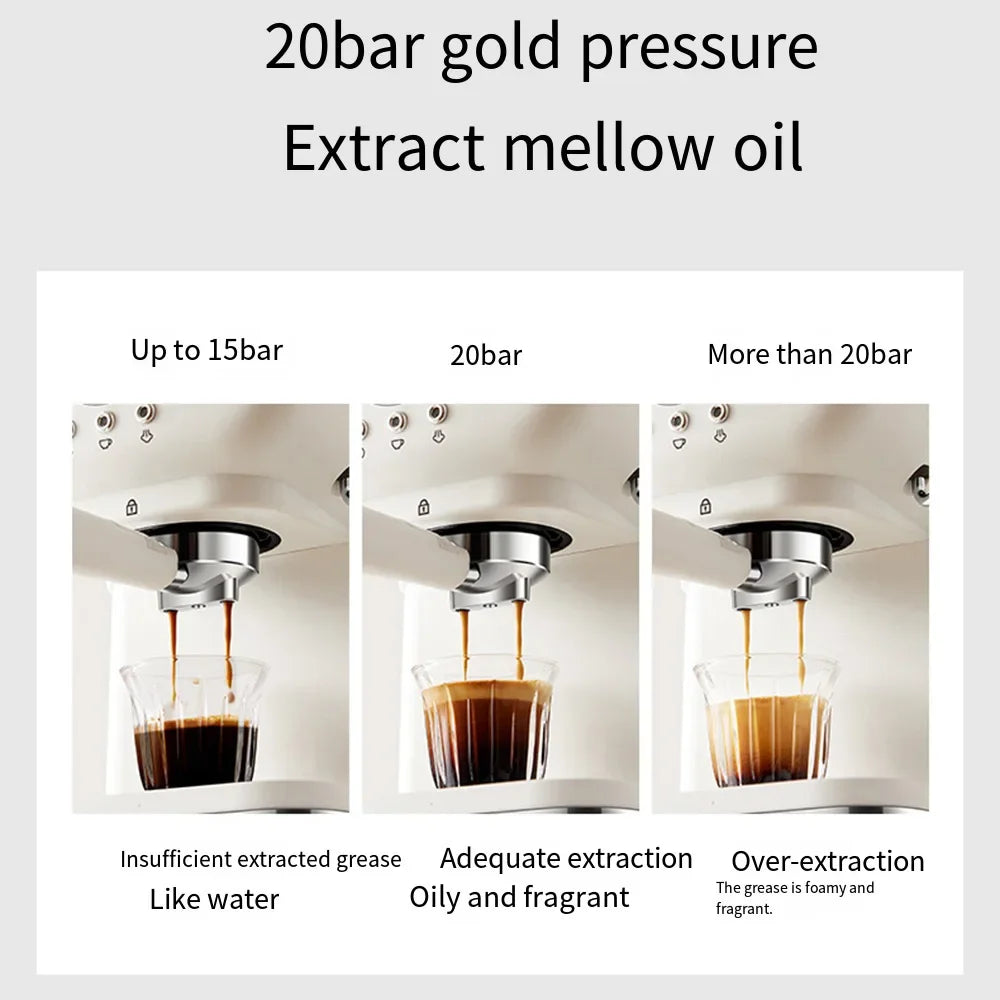 Houselin Espresso Machine 20 Bar, Professional Espresso Maker Cappuccino Machine with Steam Milk Frother