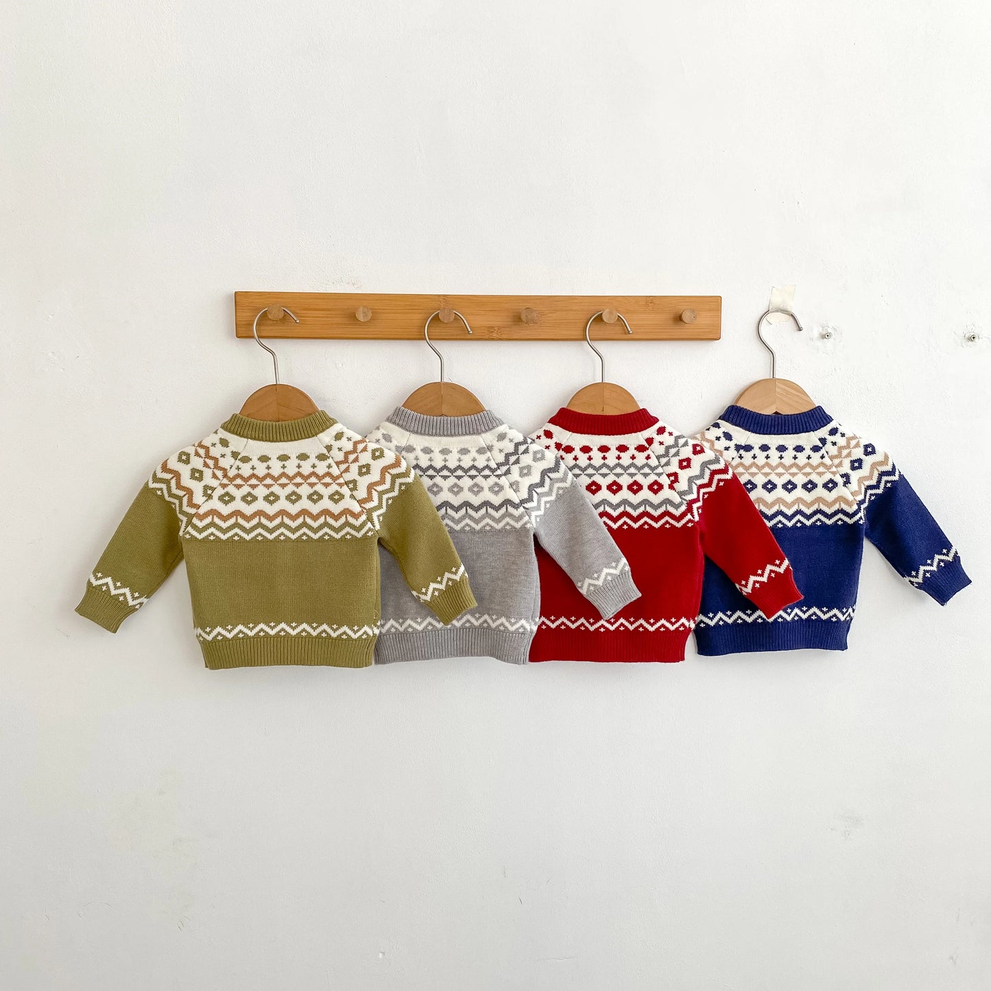 YSUBESTCN Kinder Strickjacke - Warmes Strickoberteil Für Kleinkinder, Größe 0-2 Jahre, Material Wolle, Verschluss Knopf