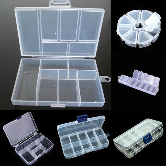 Plastik Schmuck Boxen Plastik Werkzeug Box Verstellbar Handwerk Organizer Lagerung Perlen Armband Schmuck Boxen Verpackung Großhandel