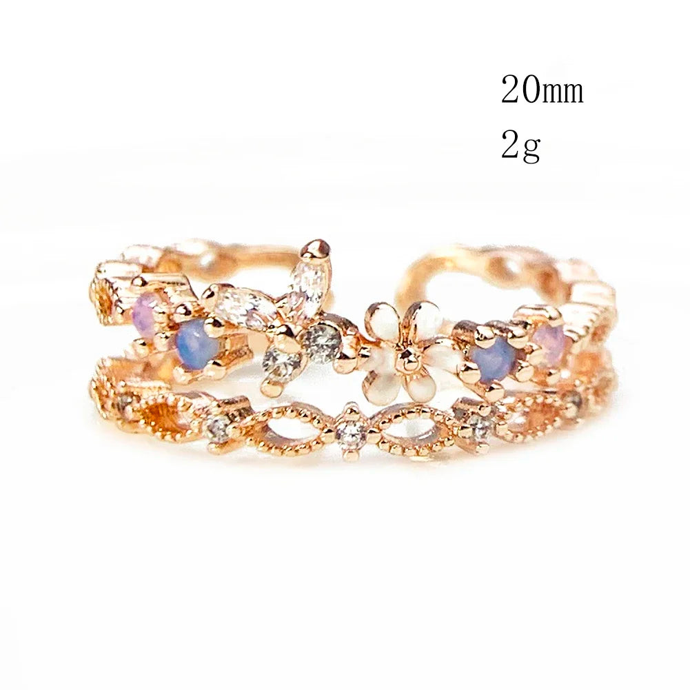 Inel cu fluture Zhejiang - reglabil din zinc 18 mm